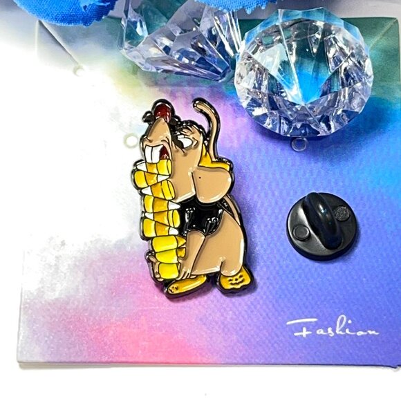 Gus Mouse Cinderella Lapel Pin Princess Brooch Enamel Badge Jewelry Accessories - Picture 4 of 6
